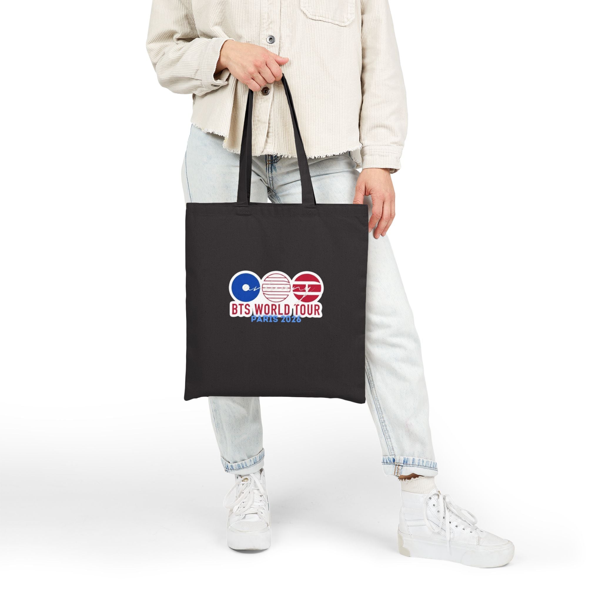 Tote Bag Noir - Édition Limitée - "BTS World Tour 2026"