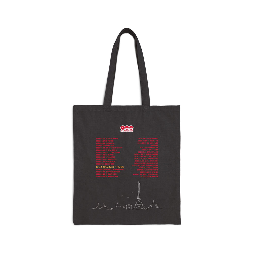 Tote Bag Noir - Édition Limitée - "BTS World Tour 2026"