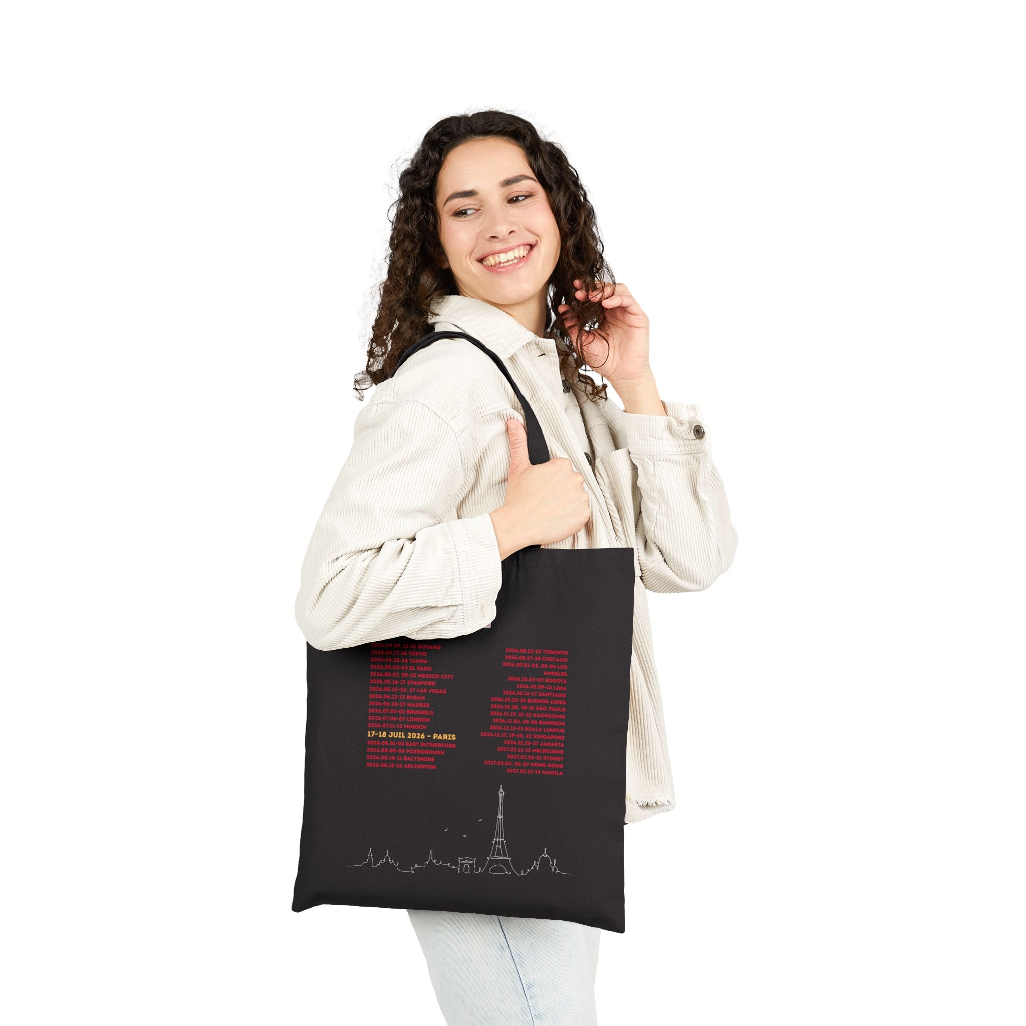 Tote Bag Noir - Édition Limitée - "BTS World Tour 2026"