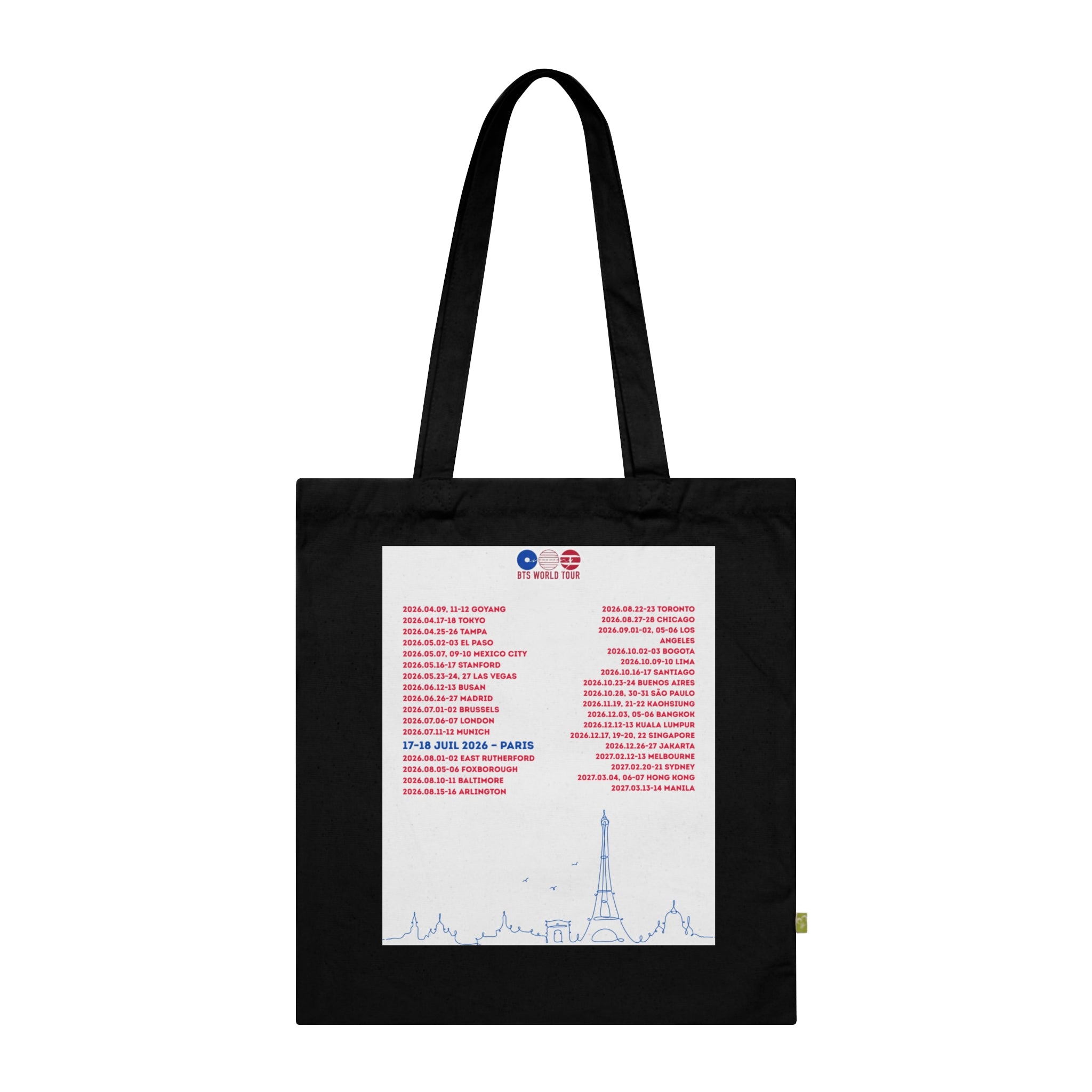 Tote Bag Collector - BTS World Tour 2026 - Édition Paris