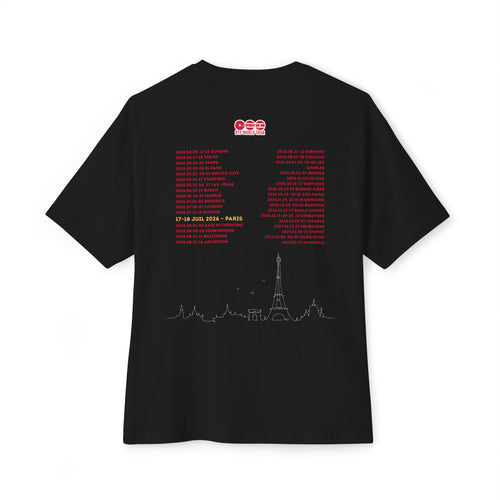 T-Shirt Oversize Noir "BTS World Tour Paris 2026"