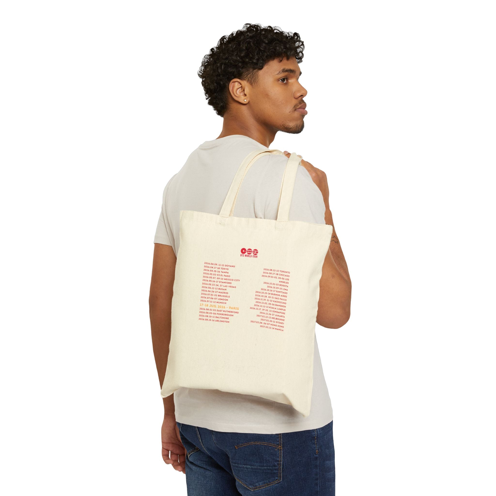 Tote Bag Beige - Édition Limitée - "BTS World Tour 2026"